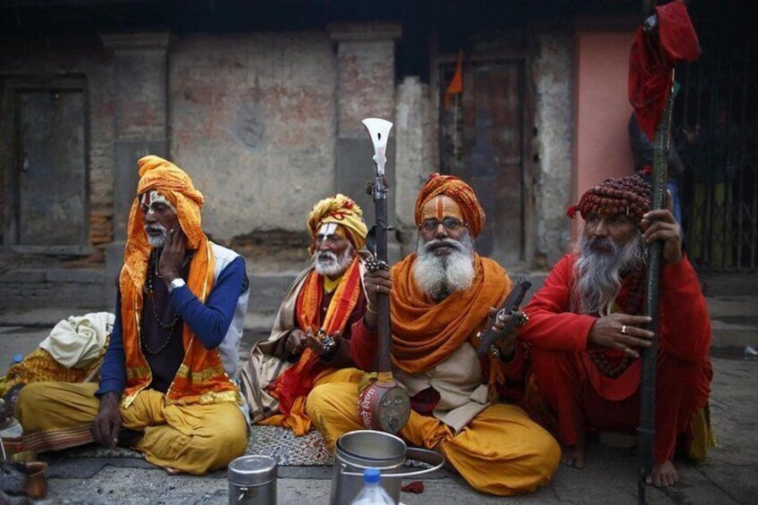 Sadhus at Pashupatinath Temple 1