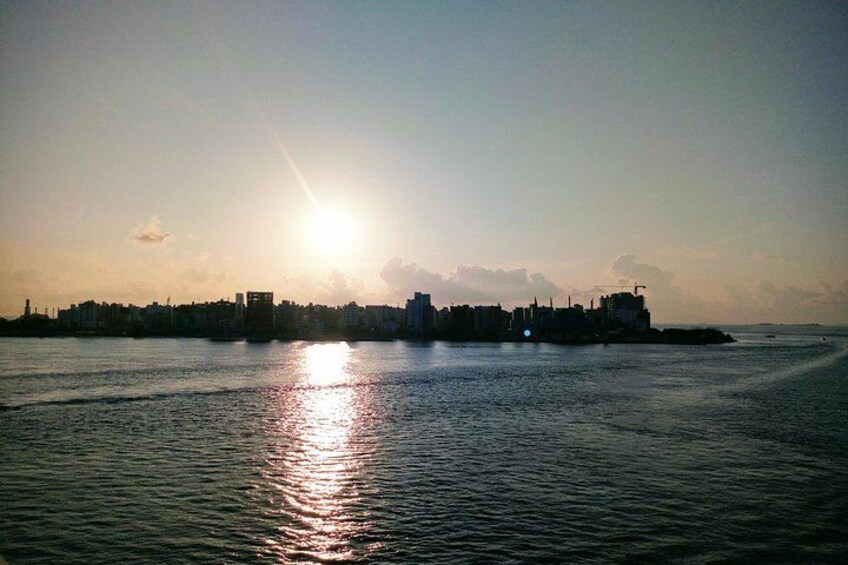 Sunset Over Male 2