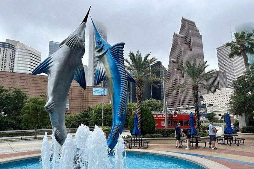 Houston City Tour and Downtown Aquarium All Rides Pass 5