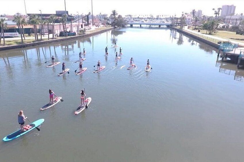 Stable paddleboards and expert guides make learning easy and fun. 2