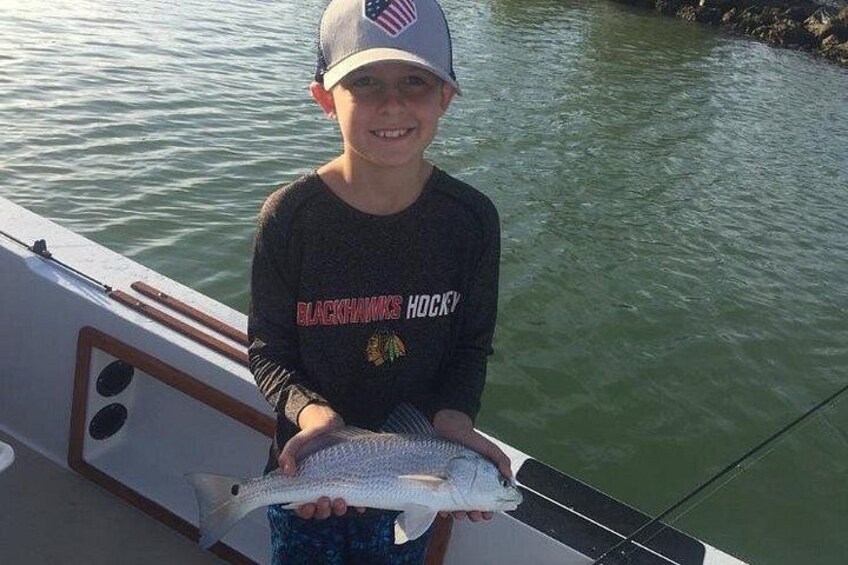 proud boy with Redfish, he caught all by himself 3