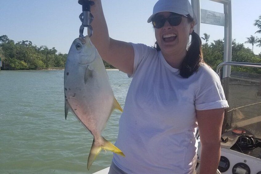 Pompano who did fight hard and was a lot of fun to reel in 3