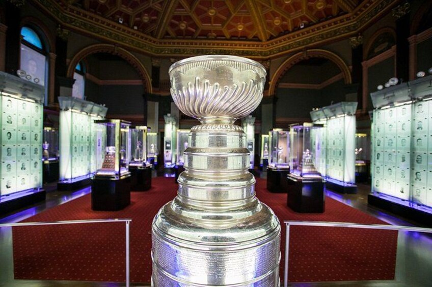 The highlight of any visit to the Hockey Hall of Fame is the Esso Great Hall, where guests can get close up to hockey's greatest treasure, the Stanley Cup. 5