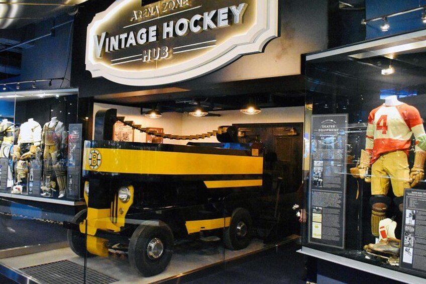 Marvel at the largest jewel in the HHOF collection — the NHL's first ever Zamboni Ice Resurfacer — now on display in our new St. Louis Bar & Grill Arena Zone. 2