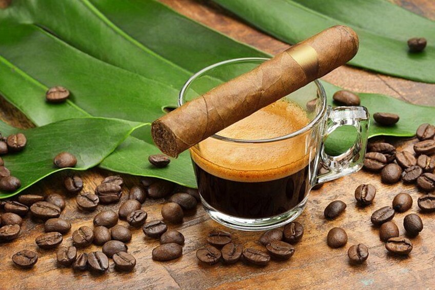 Cuban coffee and cigar 2