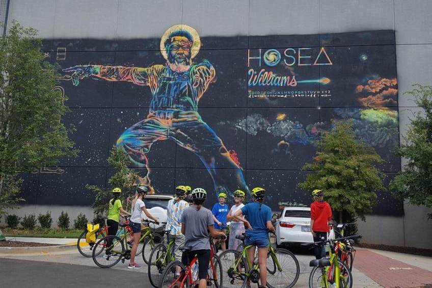 Civil Rights leader and activist Hosea Williams honored by local muralist, Fabian Williams. 2