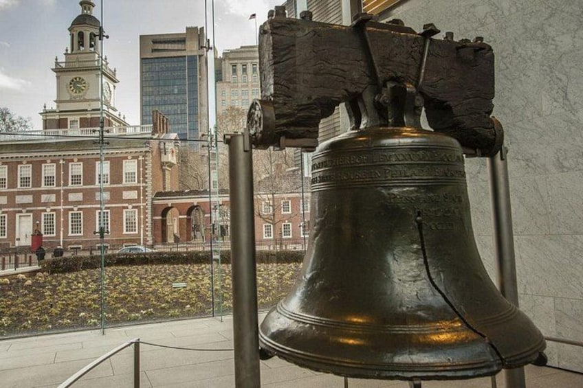 Liberty Bell with Independence Hall in Background 5