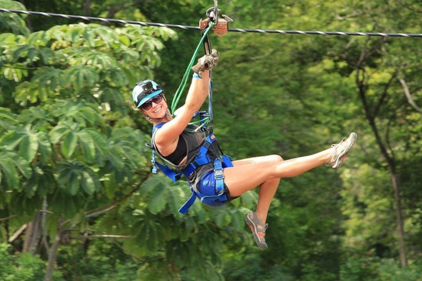 Having Fun in the zip line 4