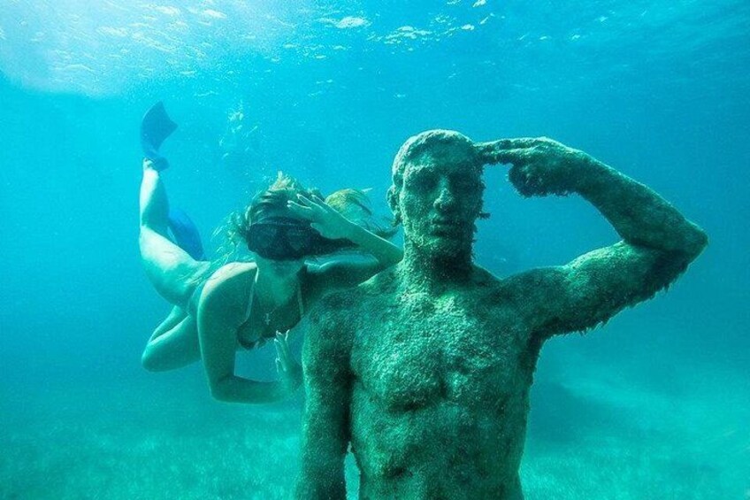 Jungle Tour & Snorkel at Punta Nizuc Reef , Underwater museum 1
