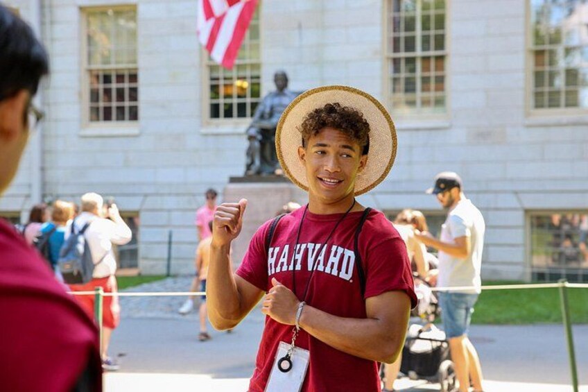 Zac tells a story about the John Harvard statue 2