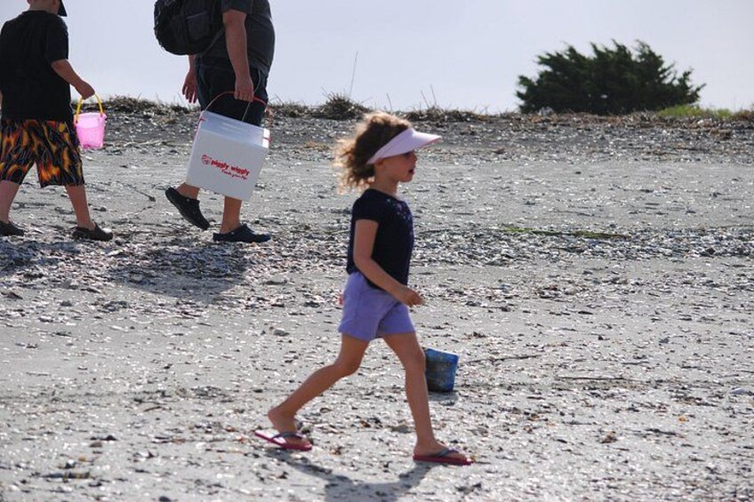Walking on the beach on Morris Island 3
