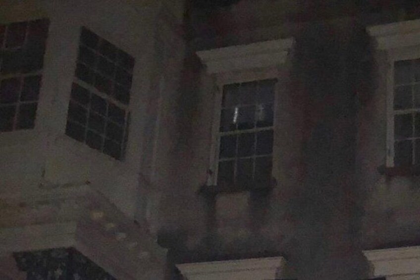 Ghostly Face looking down at Us 4