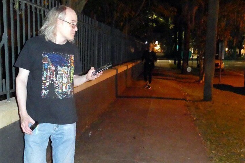 Orb drifting behind guests 2