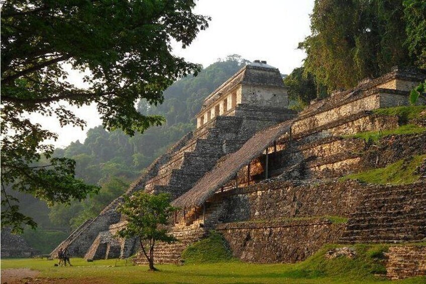 PALENQUE RUINS, AGUA AZUL and MISOL-HA WATER FALLS (Private)