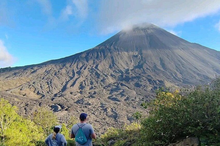 A volcano with a clear sky. 2