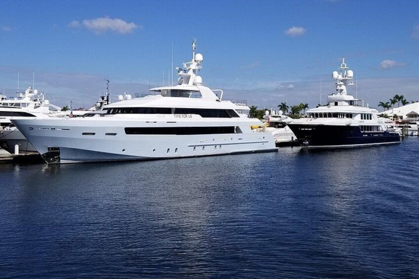 Sightseeing with all the multi-million dollar yachts! 2