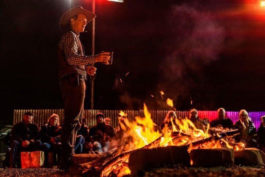 Traditional entertainment around the camp fire 2