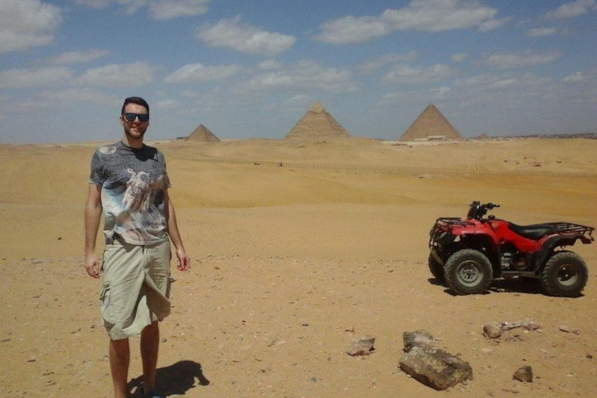 Private ATV Quad Bike Safari at the Giza Pyramids Desert 3