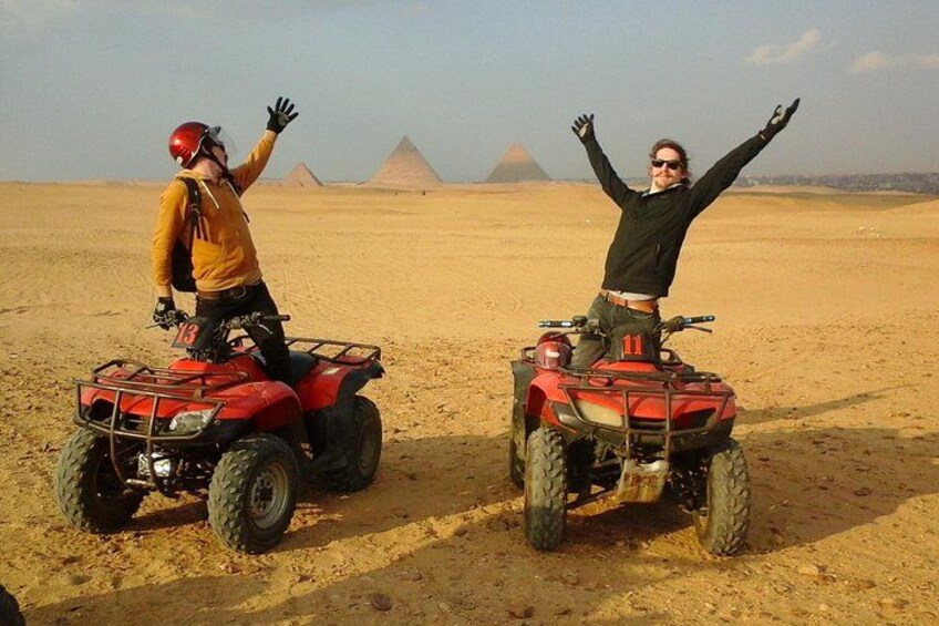 Private ATV Quad Bike Safari at the Giza Pyramids Desert 1