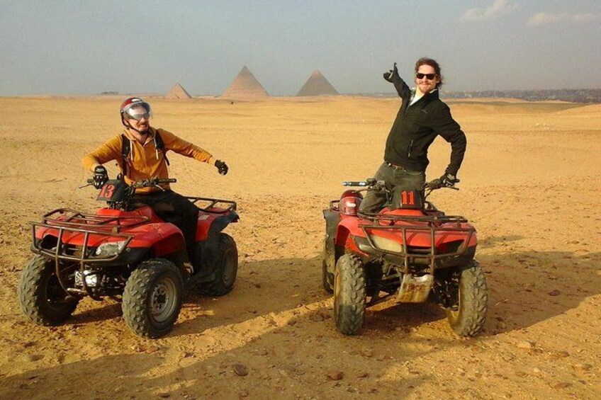 Private ATV Quad Bike Safari at the Giza Pyramids Desert 2