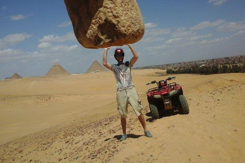 Private ATV Quad Bike Safari at the Giza Pyramids Desert 5