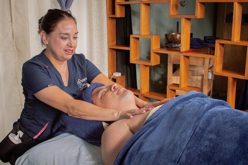 Personalized massage. Upgrade with deep tissue, hand a feet exfoliation, facials, 4 hand massage. 4