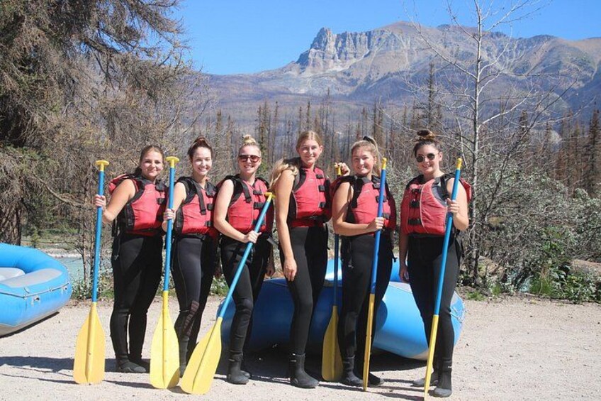 Rafting on Athabasca River Mile 5 in Jasper 2