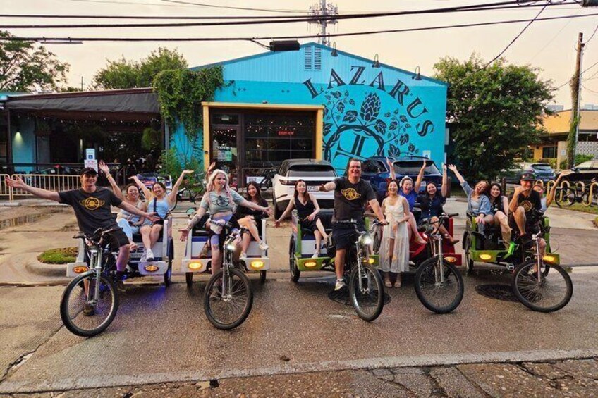 Private Austin Brewery Tour by Pedicab with All-Inclusive Beer Flight Option 3