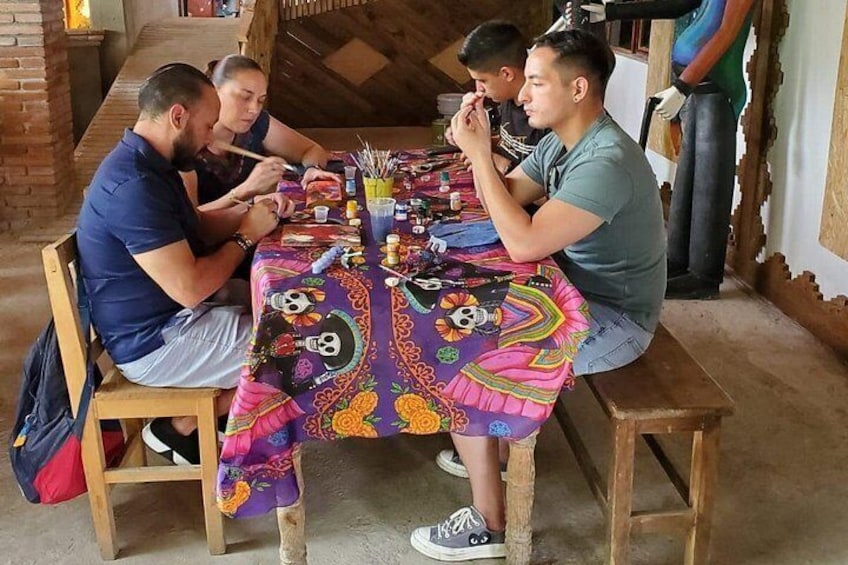 Alebrije Painting Workshop in San Martín Tilcajete with Pickup 4