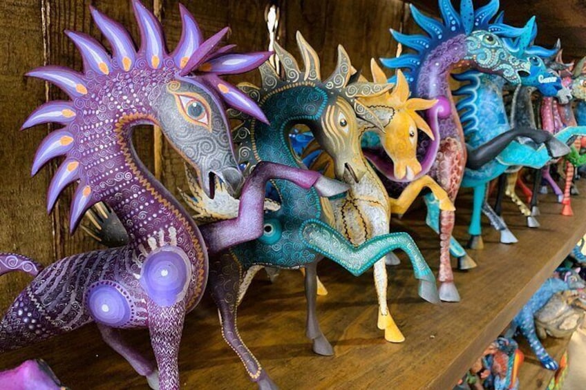 Alebrije Painting Workshop in San Martín Tilcajete with Pickup 2