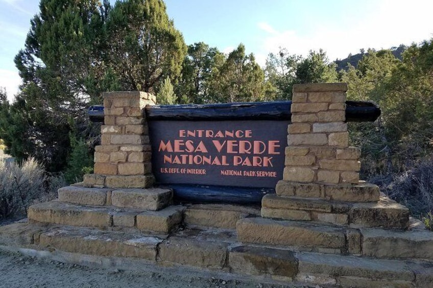 Entrance Sign to Mesa Verde National Park 4