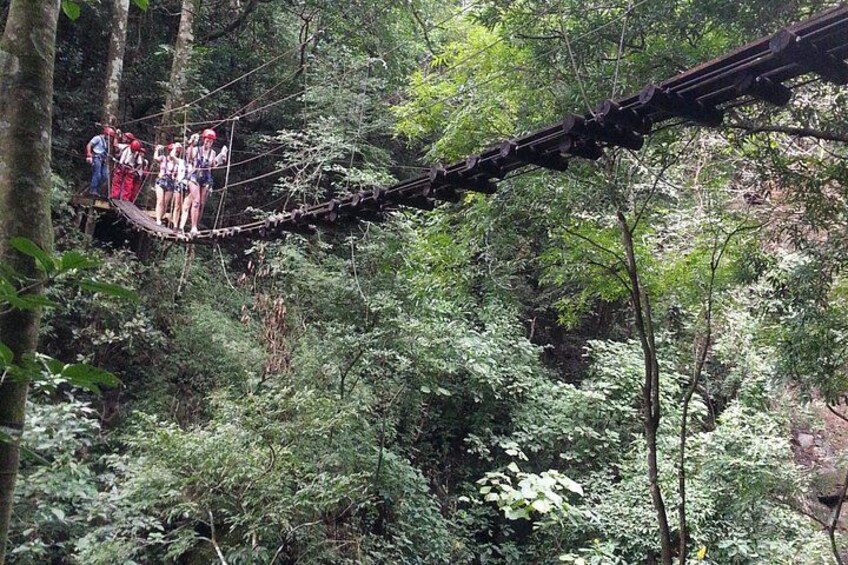 hanging bridge in the middle of the tour 3