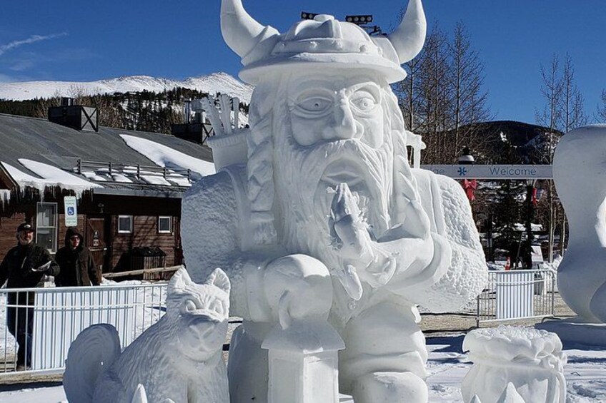 Annual International Snow Sculpture Competition in Breck 2