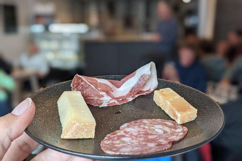 Sample decadent cheese & local charcuterie 2
