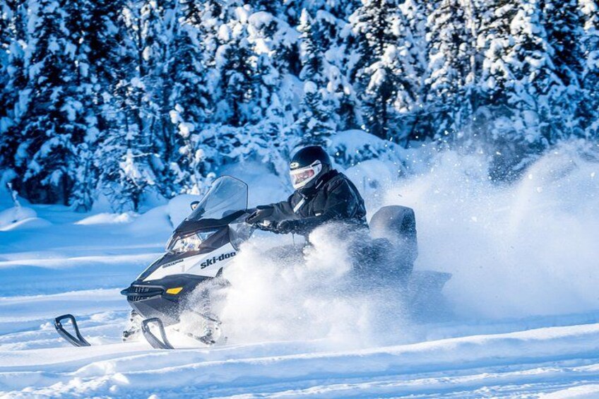 Heated handle bars and helmets keep you warm on the coldest of days. 3