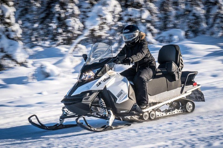 Trails are groomed for a safe smooth ride. 4