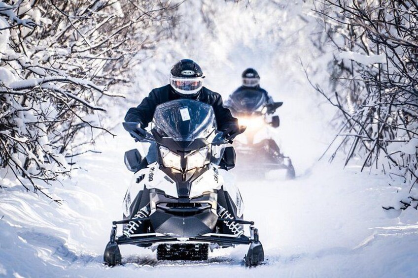 Through the snowy trails we go 1