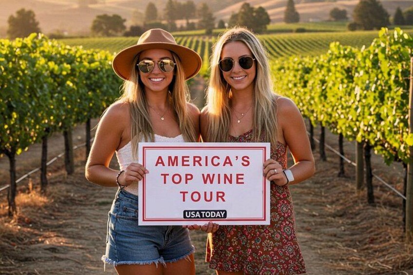 The golden state’s #1 wine tour? That’s us. The unforgettable experience? That’s yours. 1