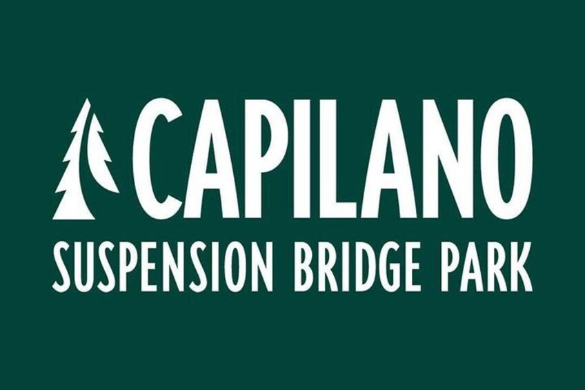 The text 'CAPILANO SUSPENSION BRIDGE PARK' with a tree and mountain icon. 5