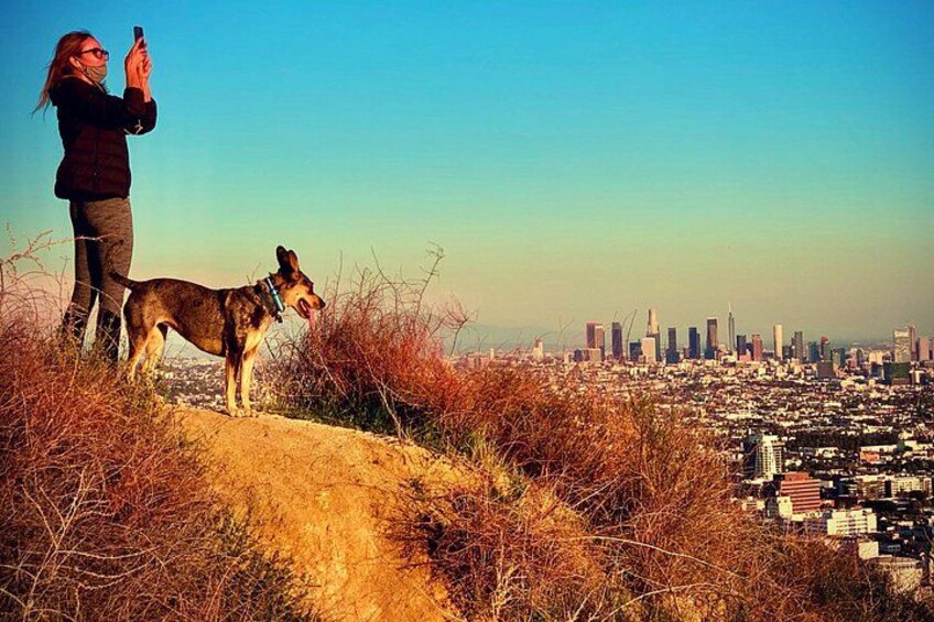 See Los Angeles Skyline from the Hollywood Hills with Blue 4