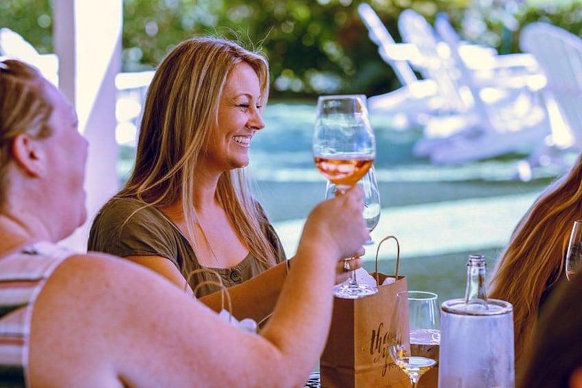 Drink fine wine with great friends 4