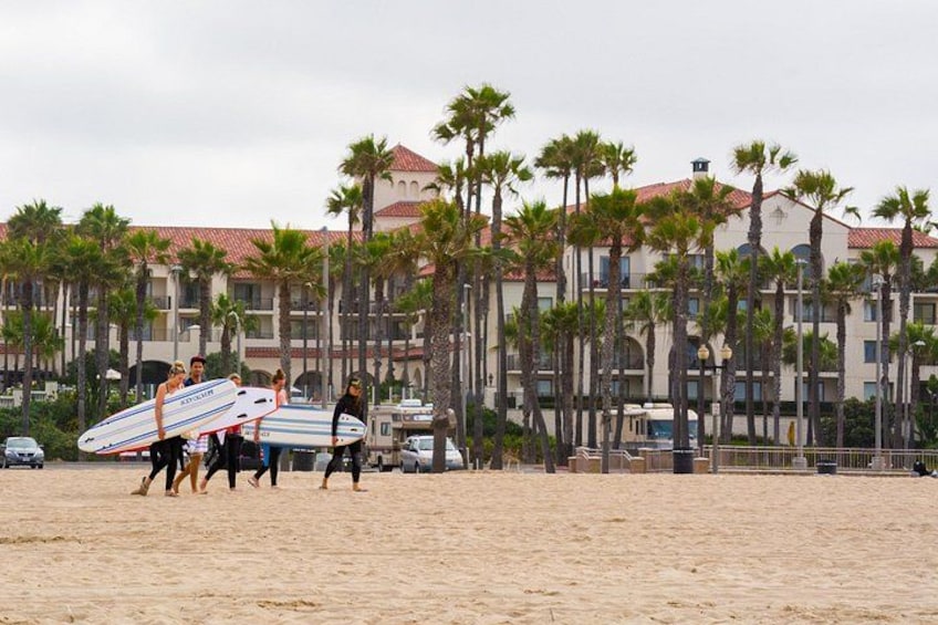 Surfers in Huntington 2
