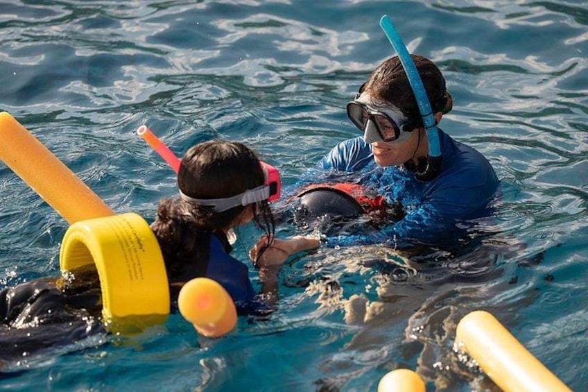Floatation device in action Malolo Molokini 2
