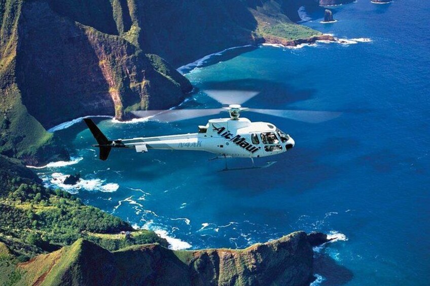 West Maui and Molokai with Oceanfront Landing Helicopter Tour 2
