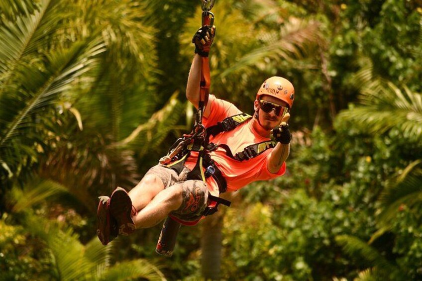 Fun zipping in the jungle. 4