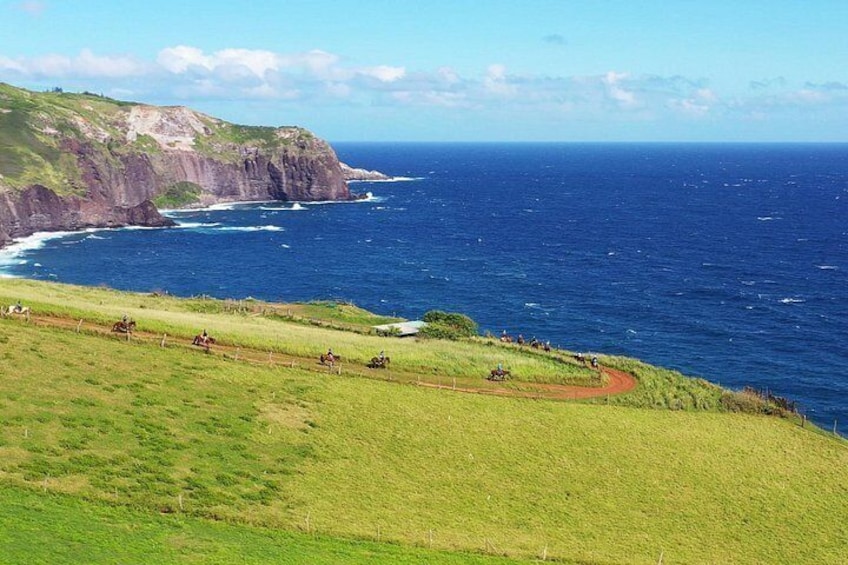 Ride along the mountain side overlooking the Pacific Ocean. 3