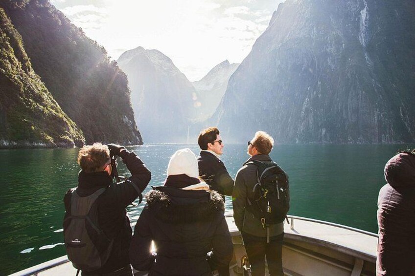 Cruise the Milford Sound fiord on a two hour nature boat cruise. 1