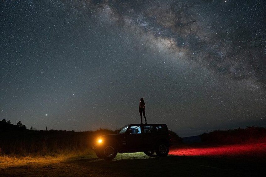 Rent a Jeep and use it as a prop on the tour. :) 3