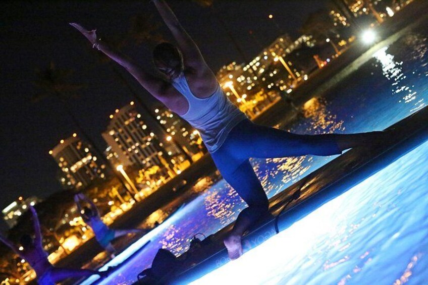 City lights from the water 2