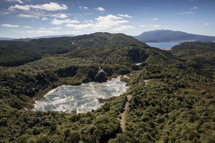 Waimangu Volcanic Valley looking back at the southern end of Mount Tarawera 2